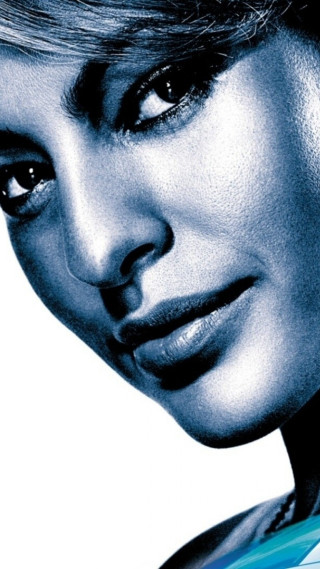 Woman blue tie black white - a blue tie free wallpaper