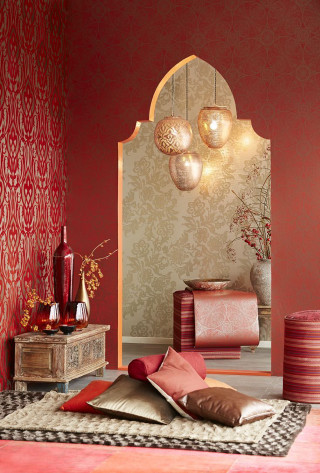 Red wall mirror rug table - a rug free wallpaper for mobile