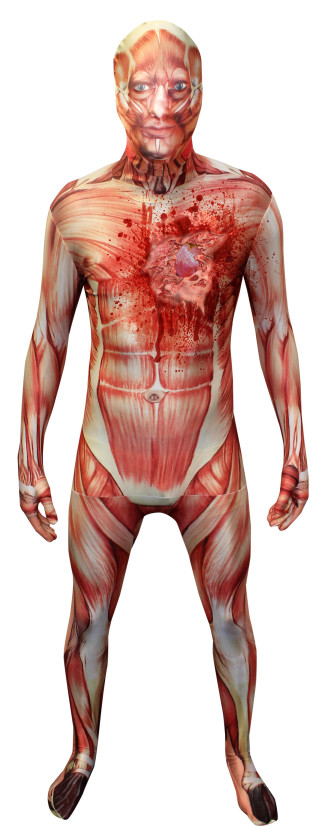 Man body map blood chest - correct free wallpaper