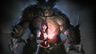 Woman glowing ball demonic demon - a demonic demon free wallpaper