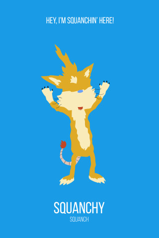 Cartoon character blue background red - dog free wallpaper for mobile