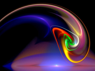 Colorful swirl black background white 5 - caustic free wallpaper for desktop