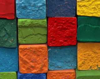 Multi colored paint closeup white - chalk art free wallpaper for desktop