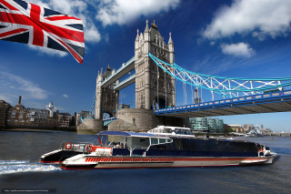 Boat bridge flags background foreground - christopher wren free wallpaper
