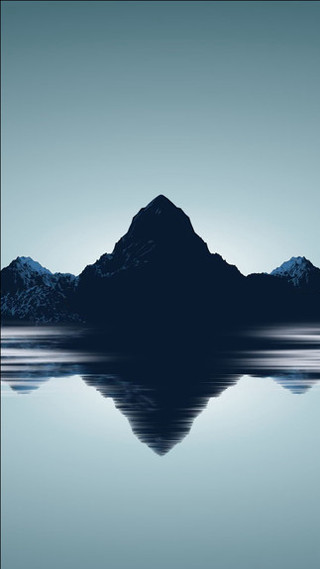 Mountain range reflection lake background - a mountain range free wallpaper for mobile