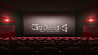 Theater red chairs projection screen - christabel dennison free wallpaper