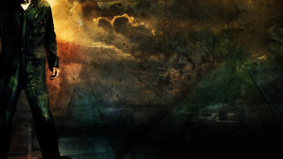 Man green suit painting sky - a green suit free wallpaper