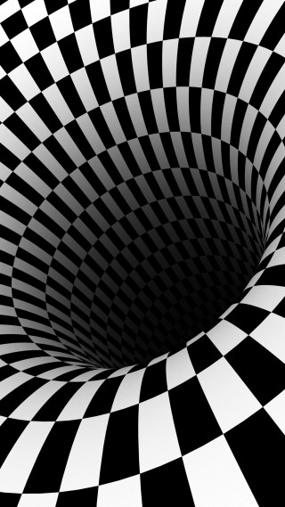 Black white checkered pattern background - op art free wallpaper for mobile