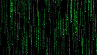 Green background numbers black background - free cyberpunk wallpaper for desktop