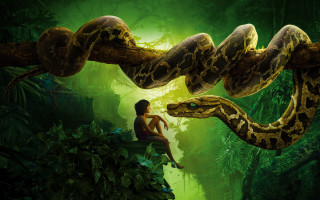 Woman tree snake jungle green - disney free wallpaper