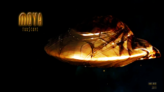 Large jellyfish floating night moya - biopunk free wallpaper