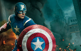 Captain america costume shield city - a man in a captain america costume holding free wallpaper