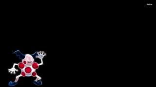 Red white clown running black - alton tobey free wallpaper