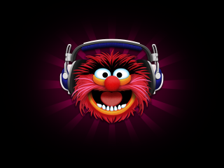 Red black animal headphones microphone - headphone free wallpaper