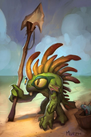 Cartoon spear feathery head stick - arent arentsz free wallpaper for mobile