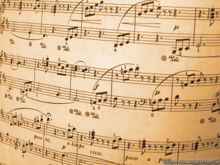 Music sheet notes side back - edward george handel lucas free wallpaper