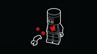 Lego figure red flower red - toy free wallpaper