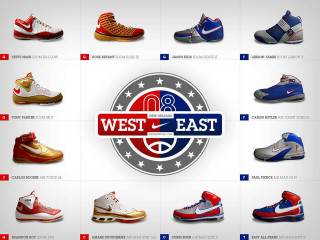 Basketball shoes team logos east - western free wallpaper