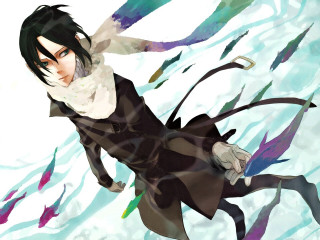 Man floating water fish black - a white collar free wallpaper