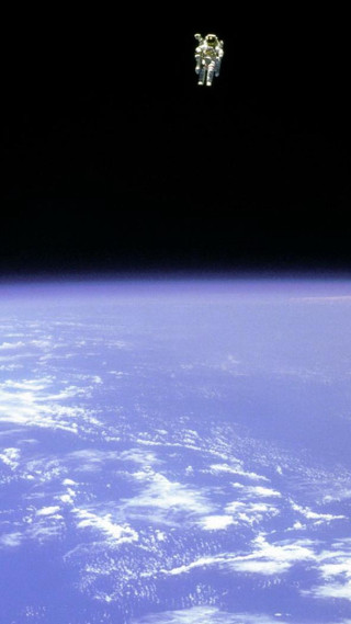 Space station earth clouds shuttle - free space wallpaper for mobile