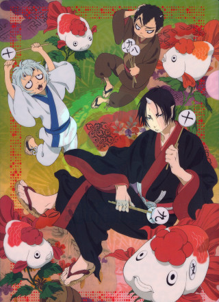 Anime characters group fish red - their neck free wallpaper for mobile