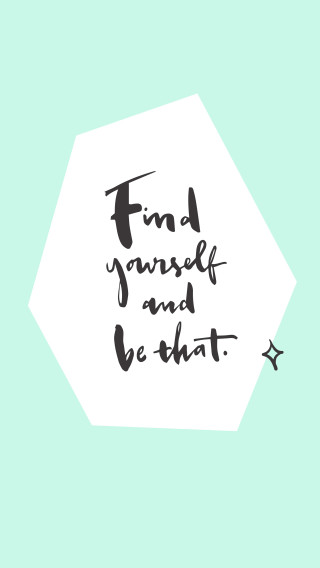 Find yourself and be what - liminal free wallpaper for mobile