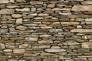 Stone wall bench clock 1 - texture free wallpaper for desktop