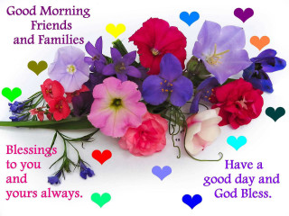 Bouquet good morning friends family - good free wallpaper