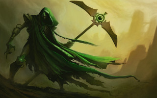 Green creature long cape sword - a green creature free wallpaper