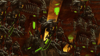 Alien warhammers battle scene green - warhammer free wallpaper