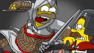 Knight bird armor swords cartoon - wearing free wallpaper