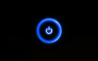 Blue light black background circle 2 - u free wallpaper
