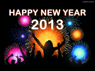 Happy new year 2013 fireworks - felipe seade free wallpaper