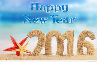 Starfish beach sand happy new - a happy new year free wallpaper