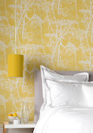 Bed white comforter yellow lamp - a white comforter free wallpaper for mobile