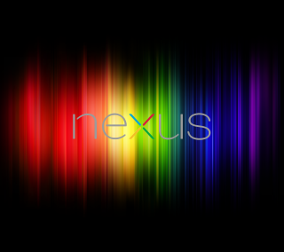 Colorful background nexus white letters - free neon wallpaper for tablet