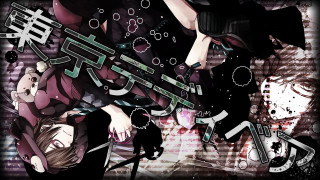 Anime couple water bubbles clock - synchromism free wallpaper