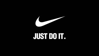 Nike just do it black 5 - a white nike logo free wallpaper