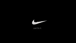 Black white nike logo just 2 - nike logo free wallpaper