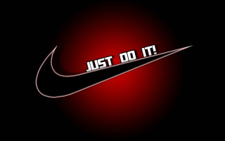 Nike just do it white 2 - letterism free wallpaper