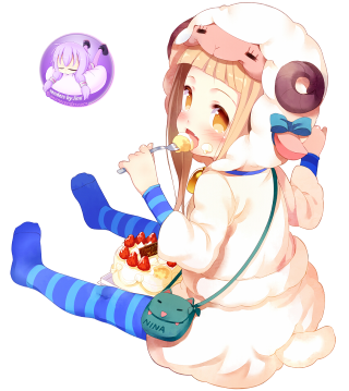 Girl eating cake sitting floor - the floor free wallpaper for tablet