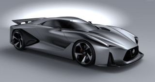 Silver sports car rendering hood - a hood free wallpaper