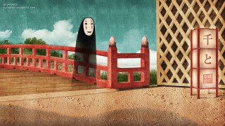 Spirited mask bridge japanese kimono - chiho aoshima free wallpaper