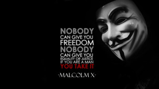 Mask quote freedom equality man - nobody free wallpaper