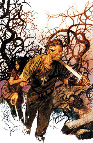 Man knife tree branches another - another man holding free wallpaper