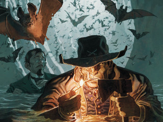 Gothic comic bat demon wings - a bat free wallpaper