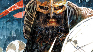 Man helmet sword painting artwork 2 - his hand and a sword free wallpaper