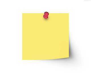 Yellow postit note red pushpin - the top of it free wallpaper