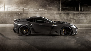 Black gold sportscar night smoke - the hood free wallpaper for desktop