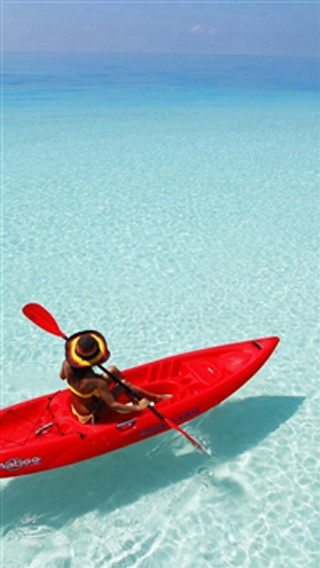 Man red kayak ocean hat - ann thetis blacker free wallpaper for mobile